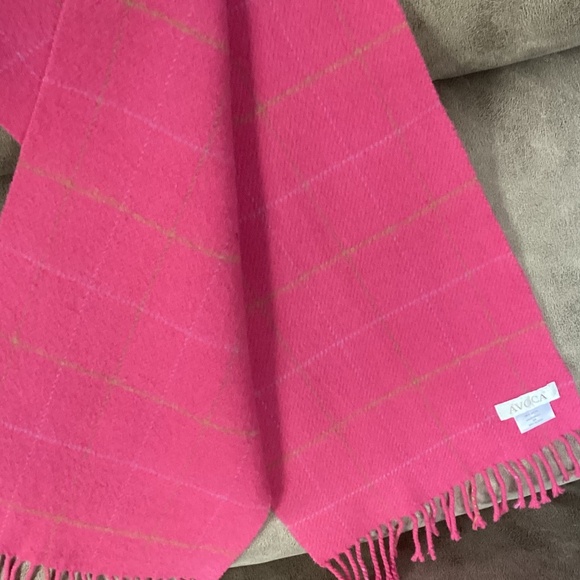 Vintage Avoca Wool scarf pink new condition - Picture 2 of 6